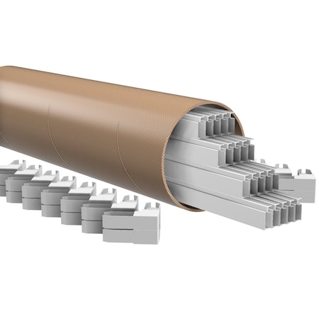 Ritescreen Lineal Frame Kit - White - w/ Corners, 20PK FG5LINKIT72WC-C